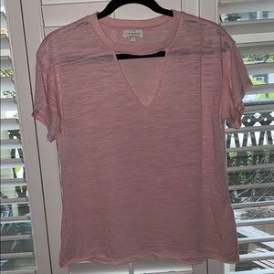 Lucky Brand pink tee size S